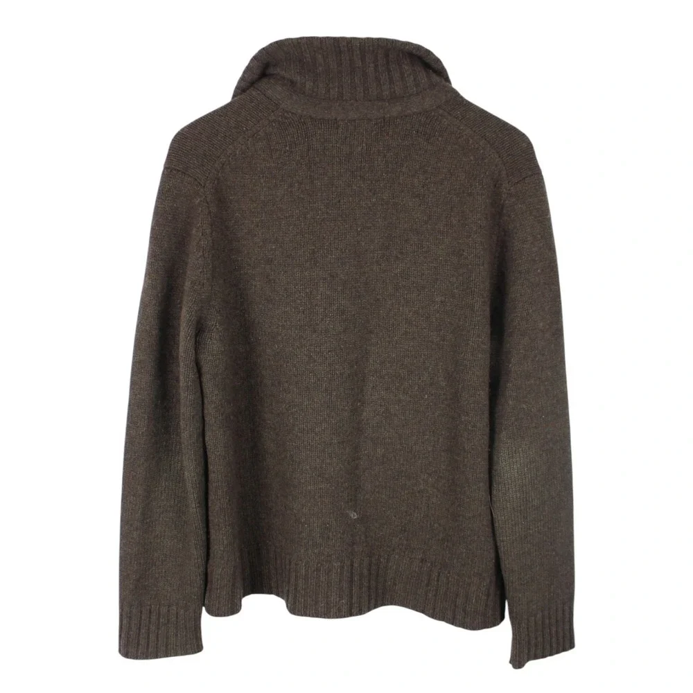 Banana Republic Wool Cashmere Blend Cardigan Sweater Jacket Olive Men's Medium